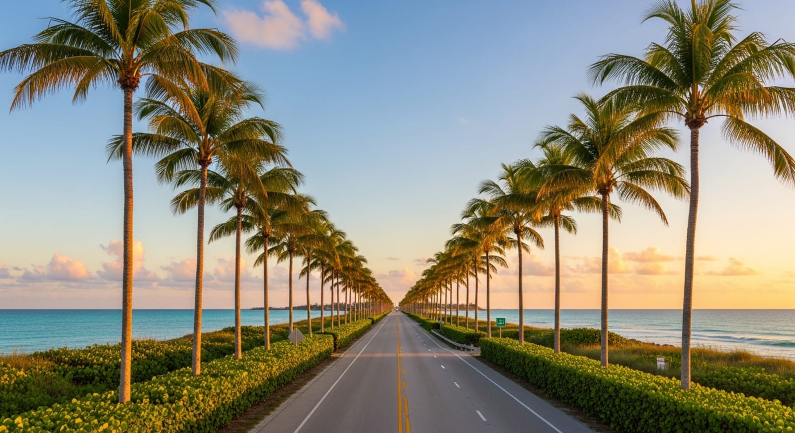 A1A along the barrier islands between Boca Raton and Palm Beach